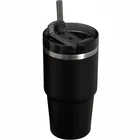 Termokrūze ar salmiņu Stanley The Quencher H2.O FlowState Tumbler 0.6l Black 2.0