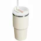 Termokrūze ar salmiņu Stanley The Quencher H2.O FlowState Tumbler 0.6l Cream 2.0