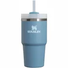 Termokrūze ar salmiņu Stanley The Quencher H2.O FlowState Tumbler 0.6l Indigo