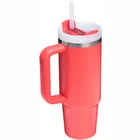 Termokrūze ar salmiņu Stanley The Quencher H2.O FlowState Tumbler 0.89l Coral Red-Orange