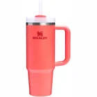 Termokrūze ar salmiņu Stanley The Quencher H2.O FlowState Tumbler 0.89l Coral Red-Orange