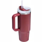 Termokrūze ar salmiņu Stanley The Quencher H2.O FlowState Tumbler 0.89l Cranberry
