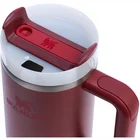 Termokrūze ar salmiņu Stanley The Quencher H2.O FlowState Tumbler 0.89l Cranberry
