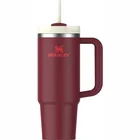 Termokrūze ar salmiņu Stanley The Quencher H2.O FlowState Tumbler 0.89l Cranberry