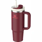 Termokrūze ar salmiņu Stanley The Quencher H2.O FlowState Tumbler 0.89l Cranberry