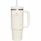 Termokrūze ar salmiņu Stanley The Quencher H2.O FlowState Tumbler 0.89l Cream 2.0
