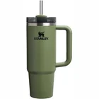 Termokrūze ar salmiņu Stanley The Quencher H2.O FlowState Tumbler 0.89l Dark Green