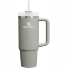 Termokrūze ar salmiņu Stanley The Quencher H2.O FlowState Tumbler 0.89l Light Grey