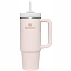 Termokrūze ar salmiņu Stanley The Quencher H2.O FlowState Tumbler 0.89l Light Pink 2.0