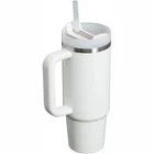 Termokrūze ar salmiņu Stanley The Quencher H2.O FlowState Tumbler 0.89l White