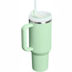 Termokrūze ar salmiņu Stanley The Quencher H2.O FlowState Tumbler 1.18l Pistachio