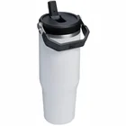 Termokrūze ar salmiņu Stanley The IceFlow Flip Straw 2.0 Tumbler 0.89l Chalk