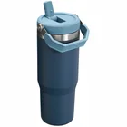 Termokrūze ar salmiņu Stanley The IceFlow Flip Straw Tumbler 0,89L Navy