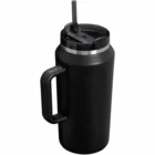 Termopudele ar salmiņu Stanley The Quencher H2.0 FlowState Tumbler 1.9l Black 2.0