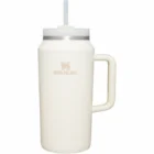 Termopudele ar salmiņu Stanley The Quencher H2.0 FlowState Tumbler 1.9l Cream