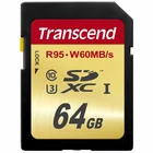 Atmiņas karte Transcend 64GB SDXC UHS-I U3 Class 10