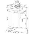 Tvaika nosūcējs Faber CYLINDRA/2 EV8 2EL XH890