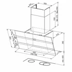 Tvaika nosūcējs Faber STEELMAX EV8 LED BK/X A55