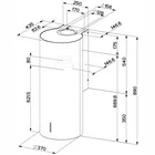 Tvaika nosūcējs Faber CYLINDRA PLUS WH GLOSS