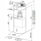 Tvaika nosūcējs Faber CYLIND.I.EVO Plus black matt