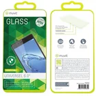 Viedtālruņa ekrāna aizsargs Universal Screen Glass up to 6.0 (with hole) By Muvit Transparent