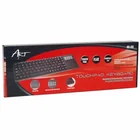 Klaviatūra ART Klart AK-68 Keyboard + Touchpad Black ENG