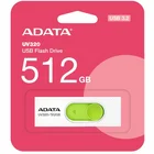 USB zibatmiņa Adata UV320 512GB USB 3.1 AUV320-512G-RWHGN White