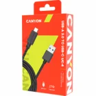 Canyon USB-A 3.0 to USB-C Black 1.5m