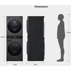 Veļas mašīna LG WashTower ar žāvētāju WT1210BBF