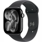 Viedpulkstenis Apple Watch Series 11 GPS + Cellular 46mm Jet Black Aluminium Case with Black Sport Band - S/M