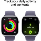 Viedpulkstenis Apple Watch Series 11 GPS 46mm Silver Aluminium Case with Purple Fog Sport Band - M/L