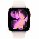 Viedpulkstenis Apple Watch Series 11 GPS + Cellular 42mm Rose Gold Aluminium Case with Light Blush Sport Band - M/L