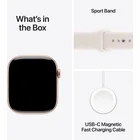 Viedpulkstenis Apple Watch Series 11 GPS + Cellular 42mm Rose Gold Aluminium Case with Light Blush Sport Band - M/L