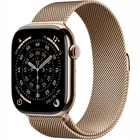 Viedpulkstenis Apple Watch Series 11 GPS + Cellular 42mm Gold Titanium Case with Gold Milanese Loop