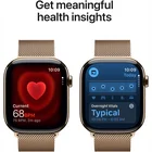 Viedpulkstenis Apple Watch Series 11 GPS + Cellular 42mm Gold Titanium Case with Gold Milanese Loop