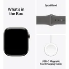 Viedpulkstenis Apple Watch Series 11 GPS + Cellular 46mm Natural Titanium Case with Stone Grey Sport Band - M/L