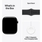 Viedpulkstenis Apple Watch Series 11 GPS + Cellular 42mm Slate Titanium Case with Black Sport Band - S/M