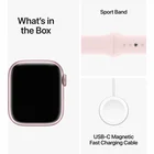 Viedpulkstenis Apple Watch Series 9 GPS + Cellular 45mm Pink Aluminium Case with Light Pink Sport Band - M/L
