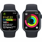 Viedpulkstenis Apple Watch Series 9 GPS 41mm Midnight Aluminium Case with Midnight Sport Band - M/L