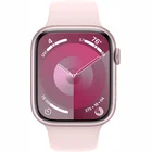 Viedpulkstenis Apple Watch Series 9 GPS 45mm Pink Aluminium Case with Light Pink Sport Band - S/M