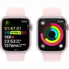 Viedpulkstenis Apple Watch Series 9 GPS 45mm Pink Aluminium Case with Light Pink Sport Band - M/L