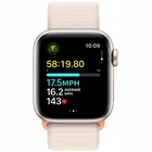 Viedpulkstenis Apple Watch SE 2023 GPS 44mm Starlight Aluminium Case with Starlight Sport Loop