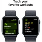 Viedpulkstenis Apple Watch SE 2024 GPS 40mm Midnight Aluminium Case with Ink Sport Loop