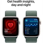 Viedpulkstenis Apple Watch SE 2024 GPS 40mm Starlight Aluminium Case with Lake Green Sport Loop