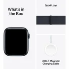 Viedpulkstenis Apple Watch SE 2024 GPS 44mm Midnight Aluminium Case with Ink Sport Loop