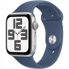 Viedpulkstenis Apple Watch SE 2024 GPS 44mm Silver Aluminium Case with Denim Sport Band - S/M