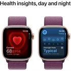 Viedpulkstenis Apple Watch Series 10 GPS 42mm Rose Gold Aluminium Case with Plum Sport Loop