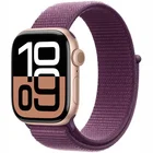 Viedpulkstenis Apple Watch Series 10 GPS 42mm Rose Gold Aluminium Case with Plum Sport Loop