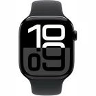 Viedpulkstenis Apple Watch Series 10 GPS 46mm Jet Black Aluminium Case with Black Sport Band - S/M