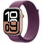 Viedpulkstenis Apple Watch Series 10 GPS 46mm Rose Gold Aluminium Case with Plum Sport Loop